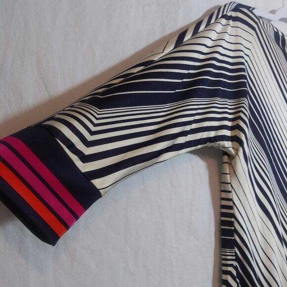 Trina Turk Womens Monteverde Striped Slinky Jersey Knit Blouse Size XS - Picture 4 of 8